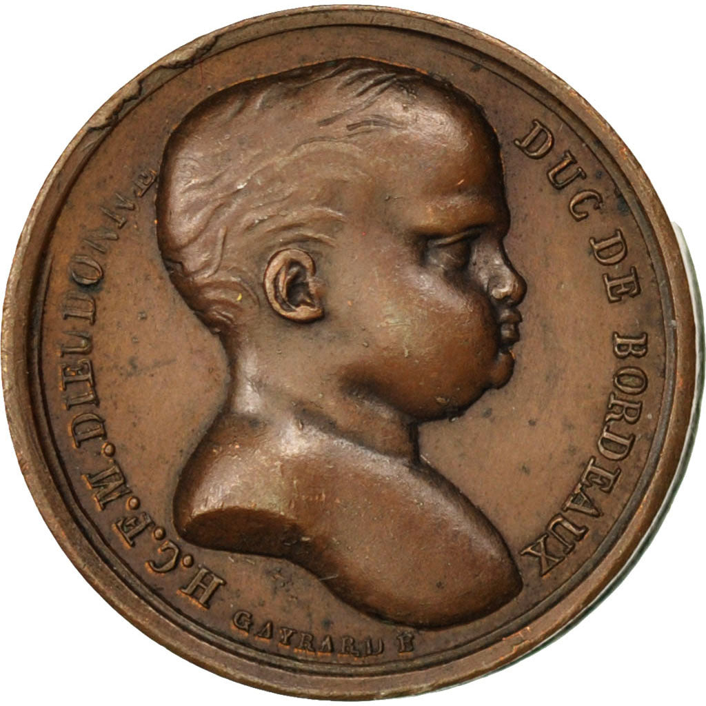 FRANCE, Politics, Society, War, Louis XVIII, Medal, AU(50-53), Gayrard, Copper,.