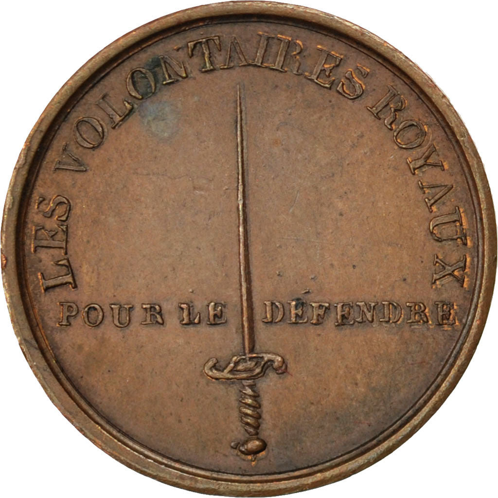 FRANCE, Politics, Society, War, Louis XVIII, Medal, AU(50-53), Gayrard, Copper,.