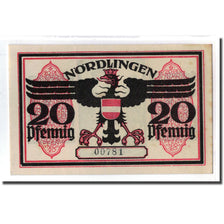 Banknote, Germany, Nordlingen, 20 Pfennig, batiment 1, 1918, 1918-10-02