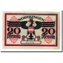 Banknote, Germany, Nordlingen, 20 Pfennig, batiment 2, 1918, 1918-10-02