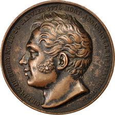 FRANCE, Politics, Society, War, Louis XVIII, Medal, AU(50-53), Copper, 29, 14.00