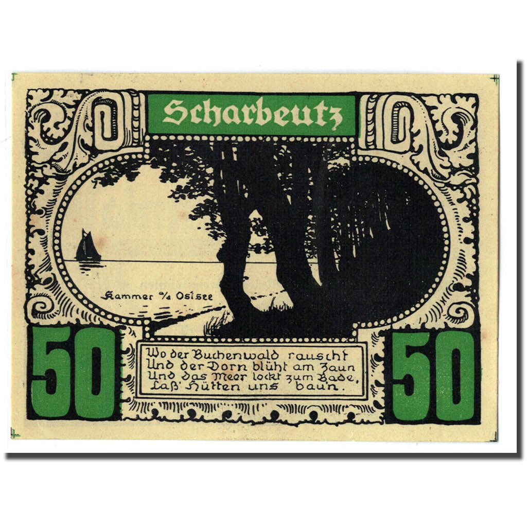 Banknote, Germany, Plön, 50 Pfennig, paysage, 1921, UNC(63), Mehl:1063.4