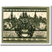Billete, Alemania, Munster, 50 Pfennig, statue, 1921, 1921-08-01, SC, Mehl:916.1