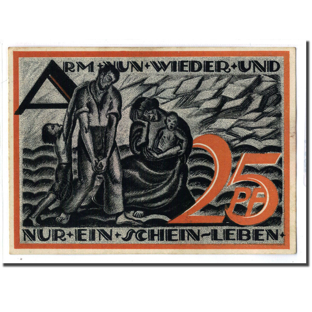 Billete, Alemania, Gera Stadt, 25 Pfennig, personnage, 1921, 1921-05-01, SC