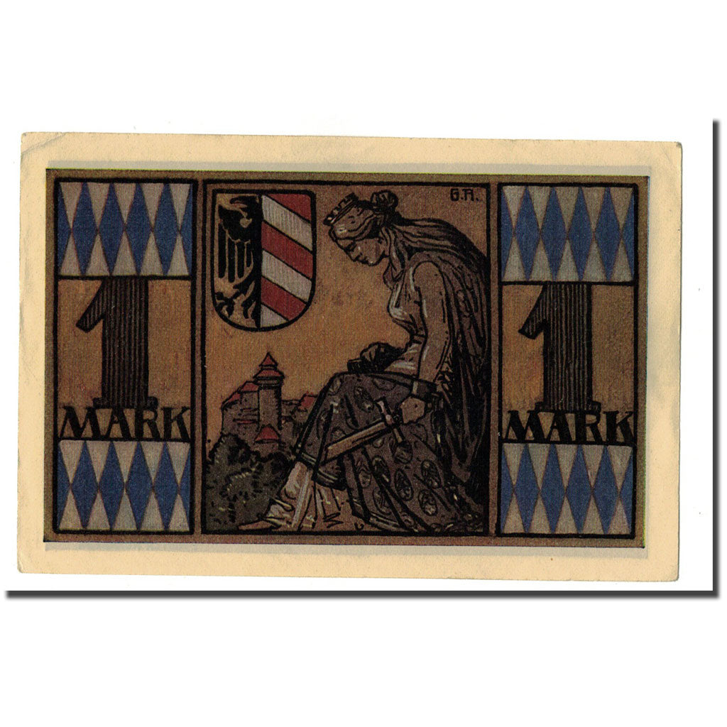Banconote, Germania, Nürnberg, 1 Mark, personnage 1, 1921, 1921-07-31, SPL