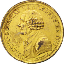 França, Medal, Révolution, Jacques Rousseau, Dumarest, AU(50-53), Bronze