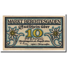 Banknote, Germany, Berchtesgaden, 10 Pfennig, personnage, 1920, 1920-08-13