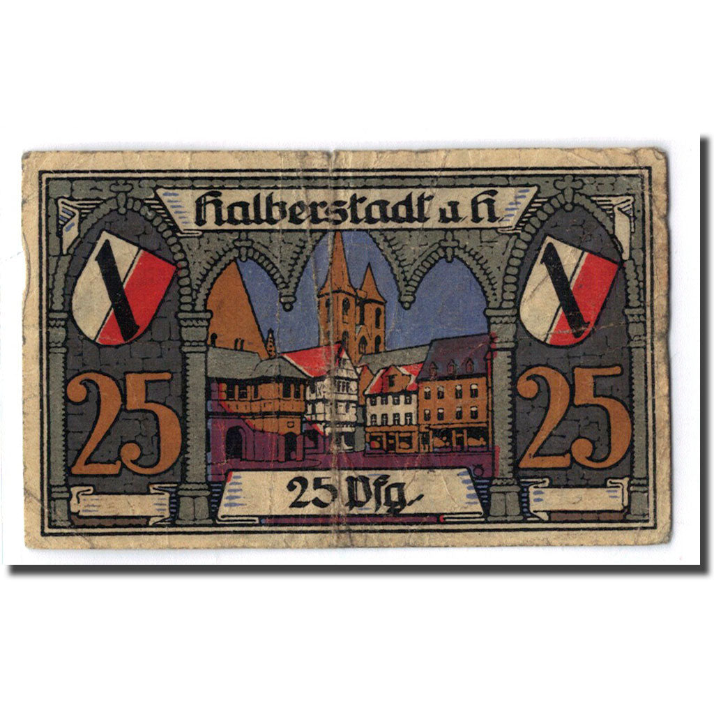 Billete, Alemania, Halberstadt, 25 Pfennig, batiment 2, 1920, 1920-11-02, SC