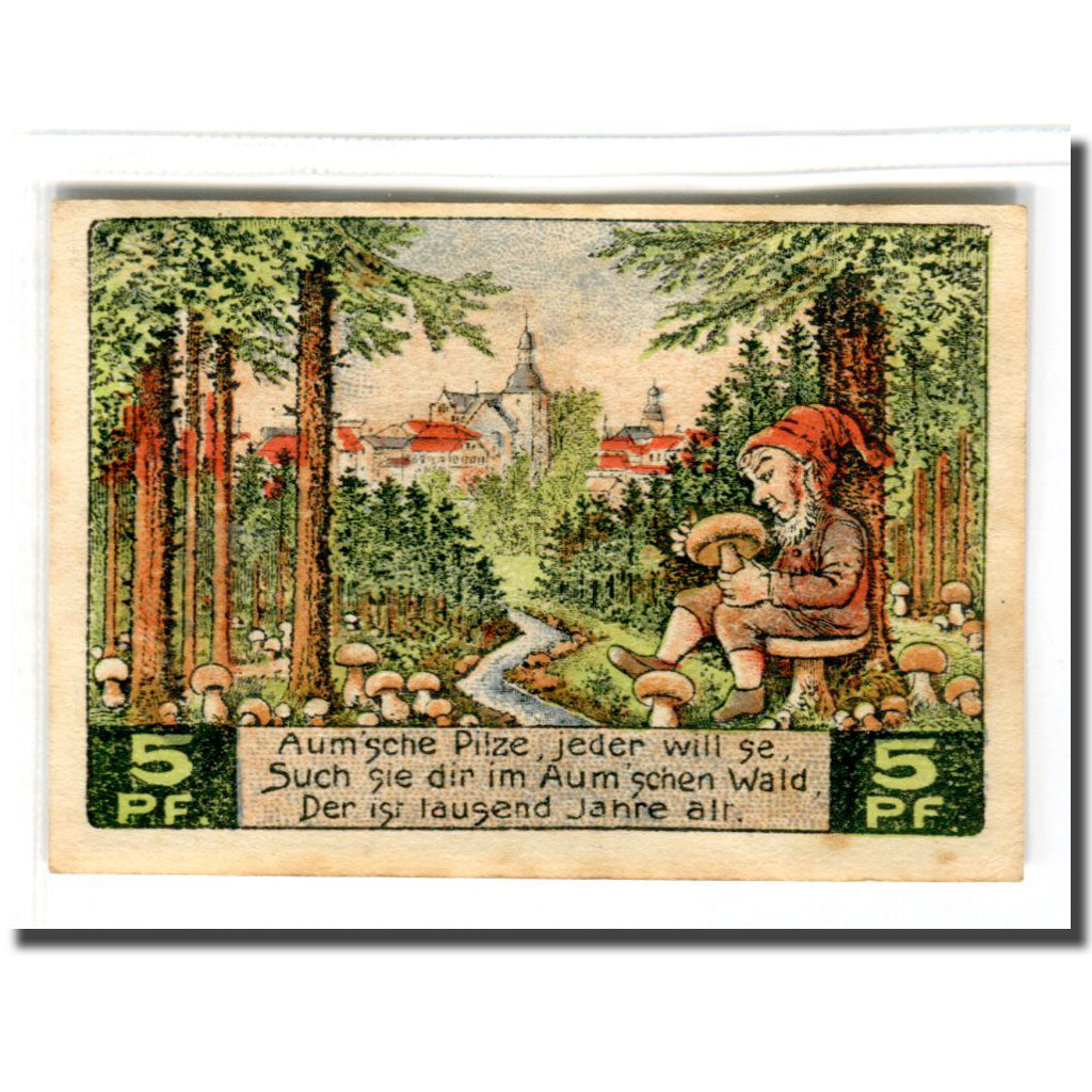 Banconote, Germania, Auma, 5 Pfennig, paysage, 1921, 1921-04-01, SPL-, Mehl:55.1