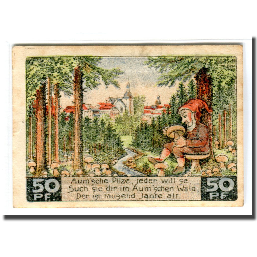 Banconote, Germania, Auma, 50 Pfennig, paysage 1, 1921, 1921-04-01, SPL-