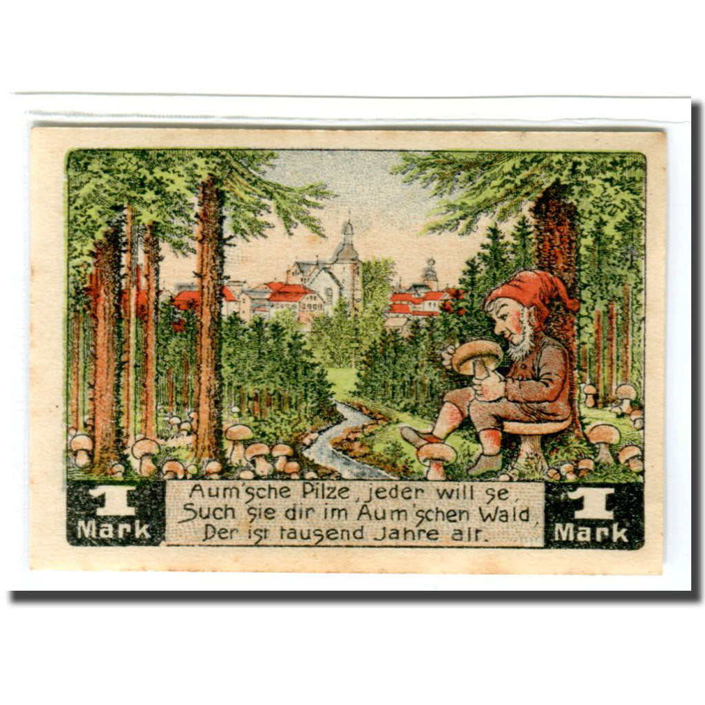 Banknote, Germany, Auma, 1 Mark, paysage 4, 1921, 1921-04-01, AU(55-58)