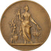 FRANCE, Flora, French Third Republic, Medal, AU(50-53), Pingret, Bronze, 41,...