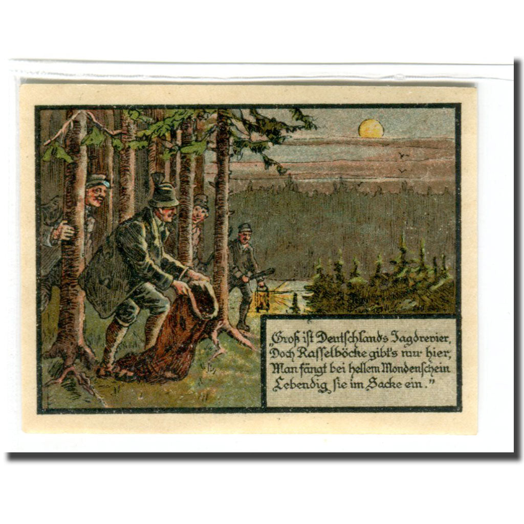 Billet, Allemagne, Blankenhain in Thuringen Stadt, 10 Pfennig, personnage, 1921