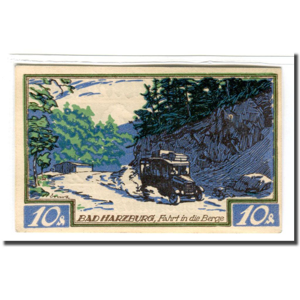 Banconote, Germania, Braunschweig, 10 Pfennig, paysage, 1921, 1921-05-01, SPL
