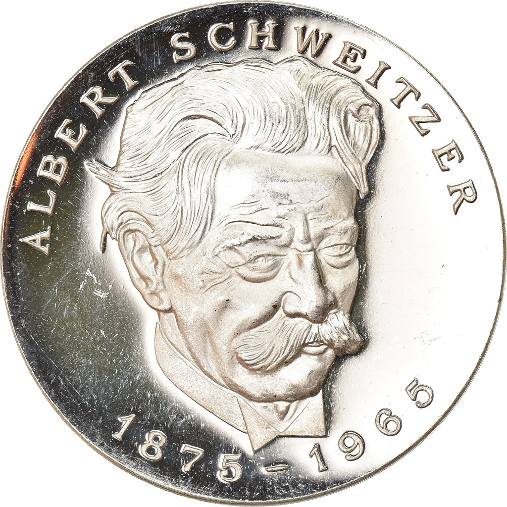 Switzerland, Medal, Albert Schweitzer, Zum 100 Geburtstag, Medicine, 1975