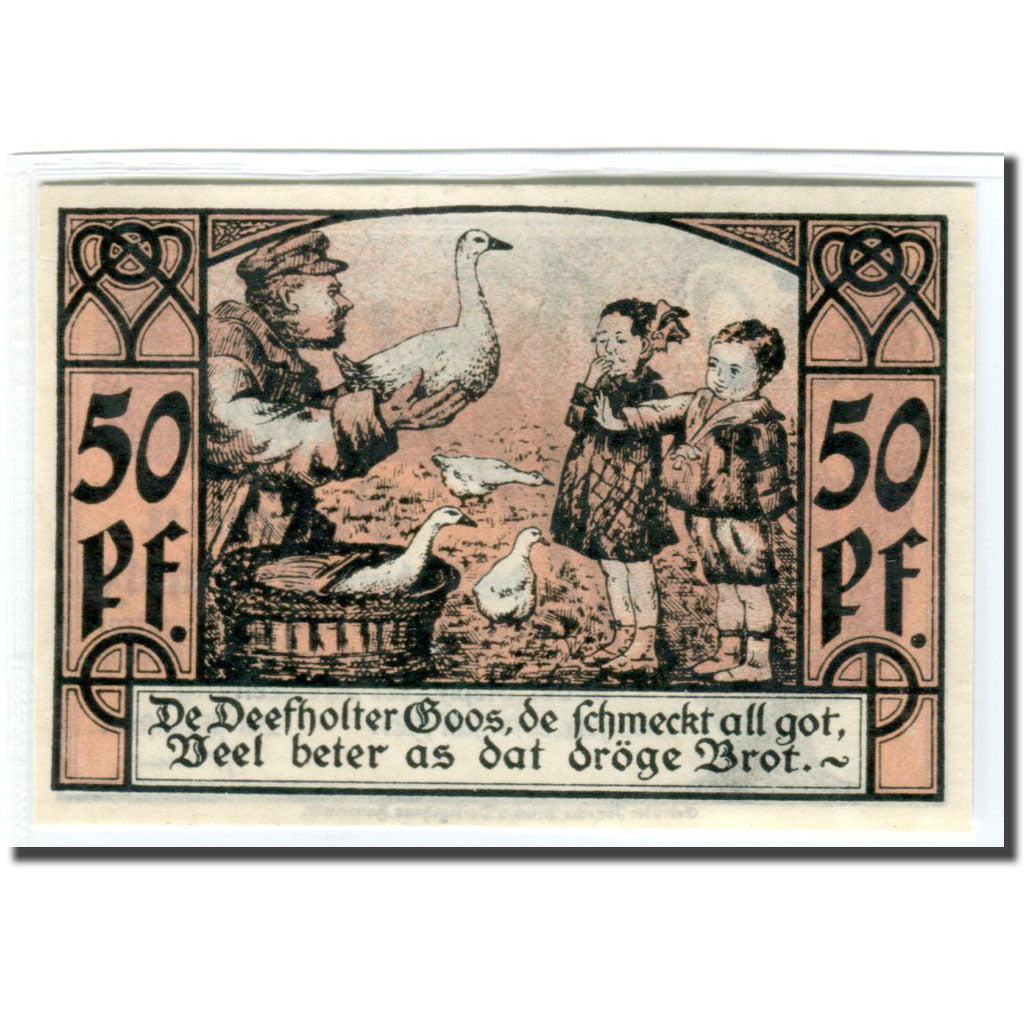 Geldschein, Deutschland, Diepholz, 50 Pfennig, personnage 1, 1921, 1921-07-18