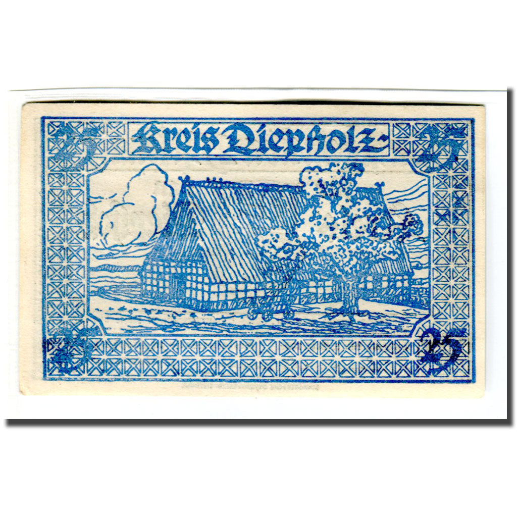 Banconote, Germania, Diepholz, 25 Pfennig, Batiment, 1920, 1920-09-01, SPL