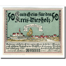 Banknote, Germany, Diepholz, 50 Pfennig, paysage, 1921, 1921-08-15, UNC(63)