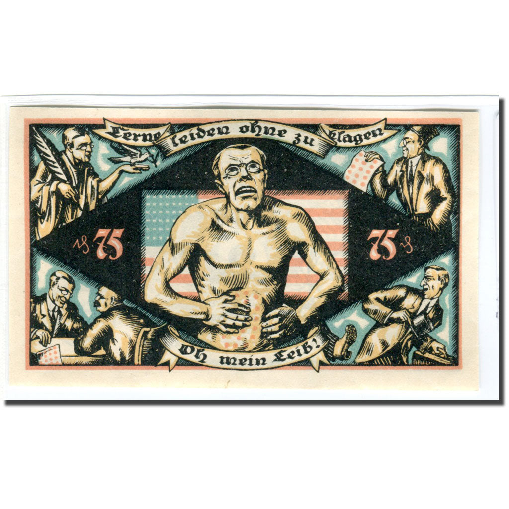 Billet, Allemagne, Hannover, 75 Pfennig, personnage 2, 1922, 1922-03-01, SPL