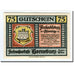 Banknot, Niemcy, Horneburg, 75 Pfennig, rue, 1921, 1921-05-01, UNC(63)