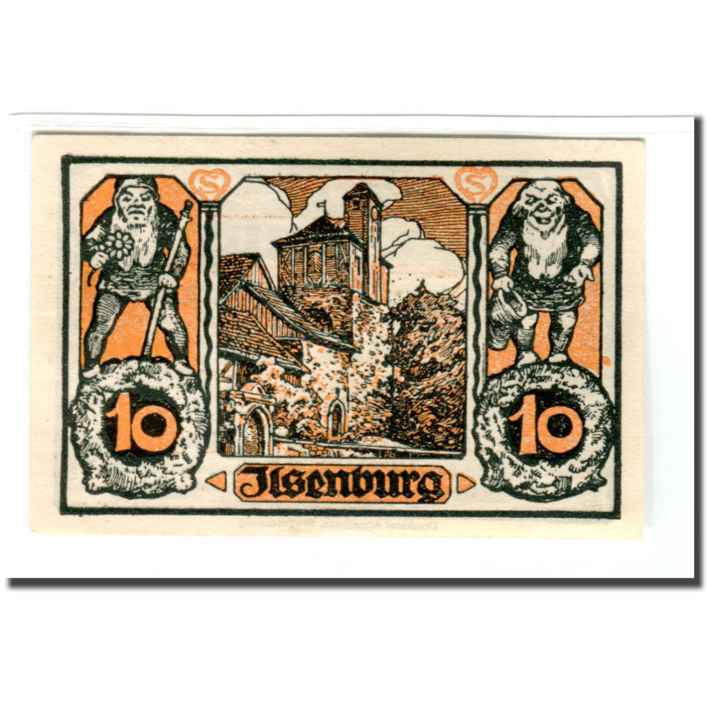Geldschein, Deutschland, Ilsenburg, 10 Pfennig, Batiment, 1921, 1921-06-01