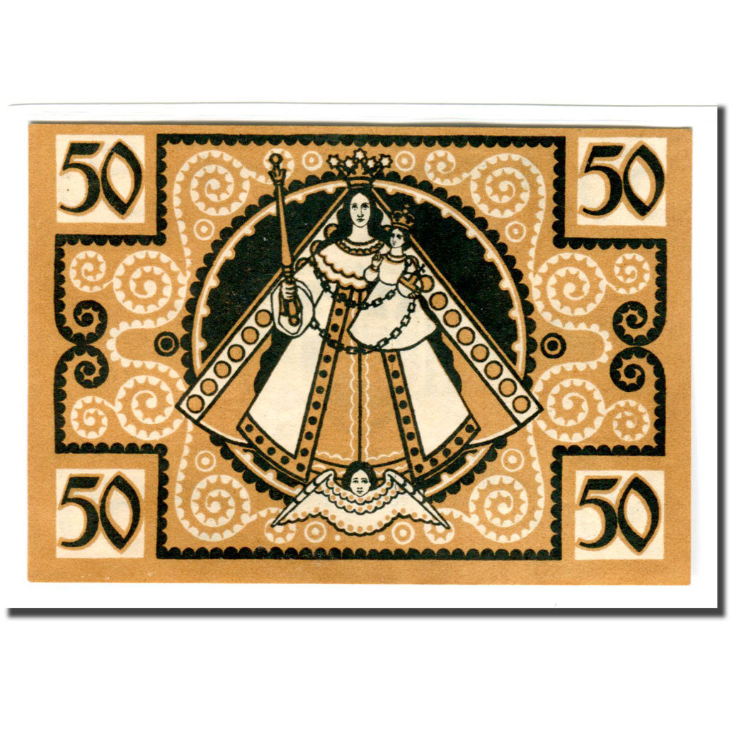 Banconote, Germania, Kevelaer, 50 Pfennig, personnage, 1921, 1921-06-01, SPL