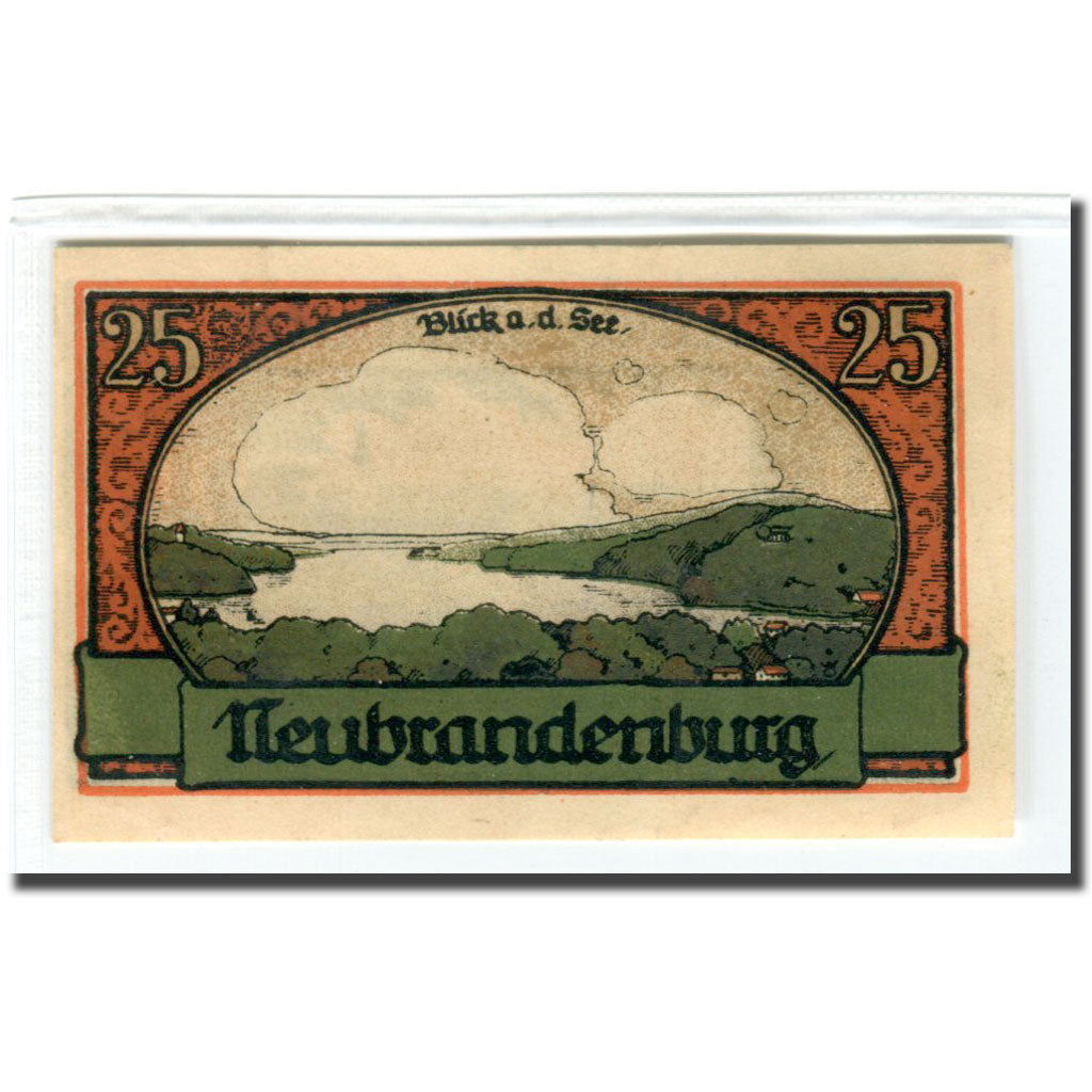 Banknot, Niemcy, Neubrandenburg Stadt, 25 Pfennig, paysage 1, 1921, 1921-07-02