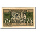 Billet, Allemagne, Neubrandenburg Stadt, 75 Pfennig, personnage 1, 1921