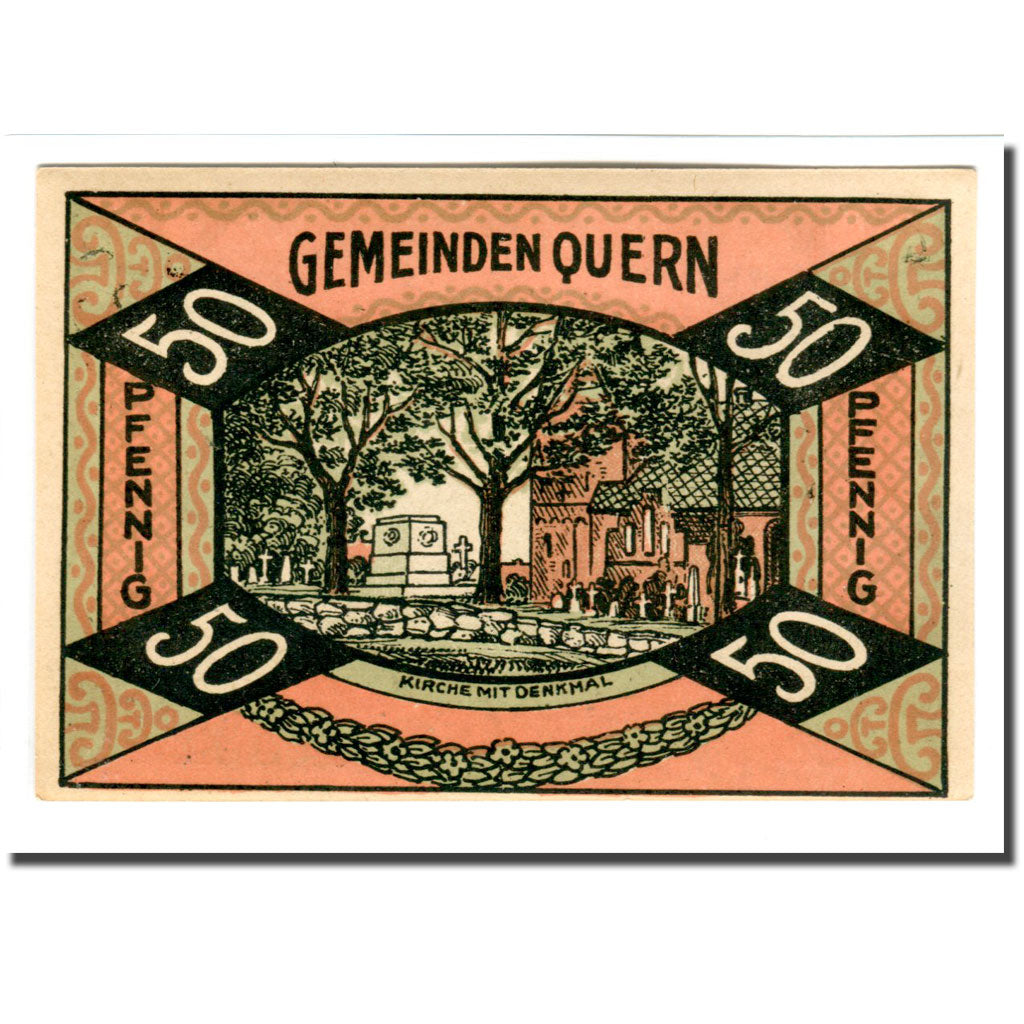 Banknote, Germany, Quern, 50 Pfennig, cimetière, 1921, 1921-09-30, UNC(63)