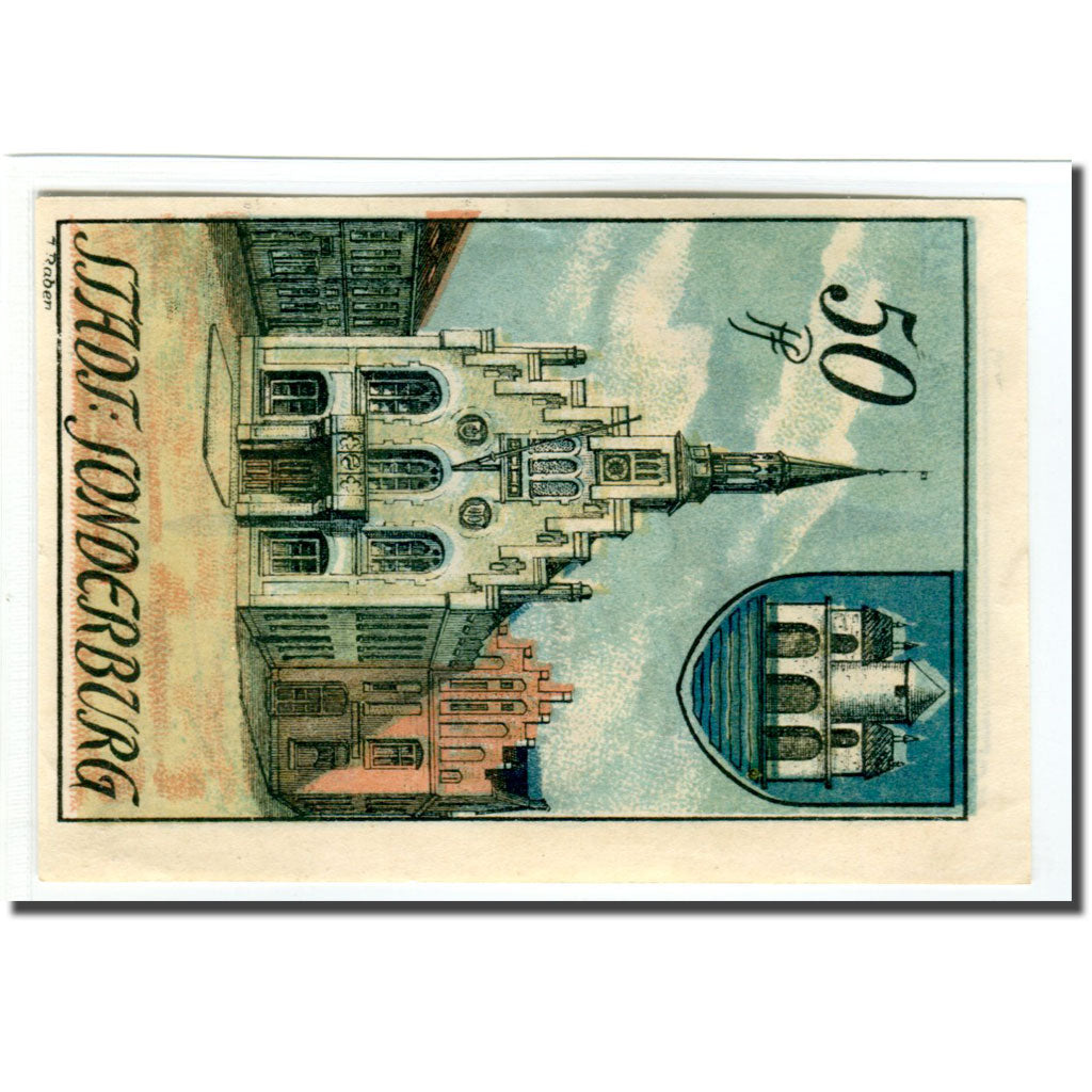 Geldschein, Deutschland, Sonderburg, 50 Pfennig, Eglise, 1920, 1920-03-20, UNZ-