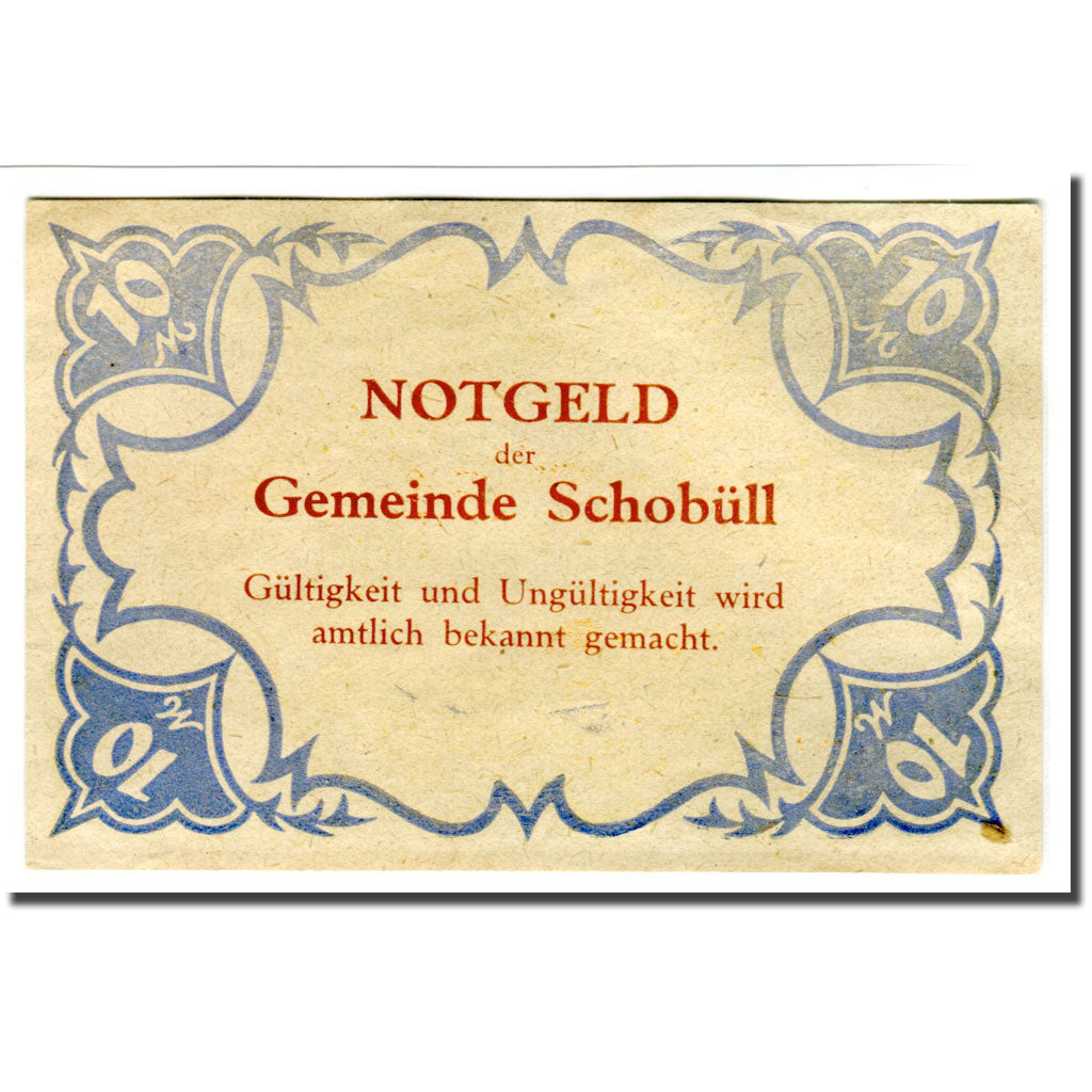 Banknote, Germany, Schobull, 10 Mark, paysage, 1922, UNC(63), Mehl:1194.12