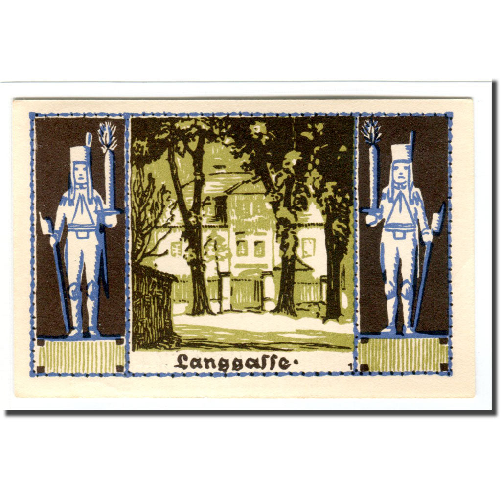 Geldschein, Deutschland, Schneeberg, 50 Pfennig, Maison, 1921, UNZ-, Mehl:1190.1