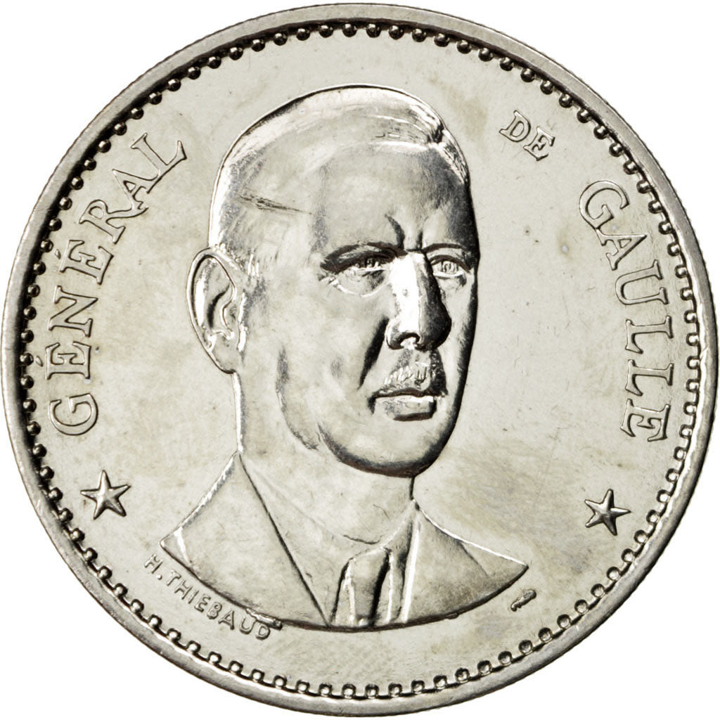 FRANCE, History, French Fourth Republic, Medal, MS(60-62), Thiébaud, Nickel, 41,