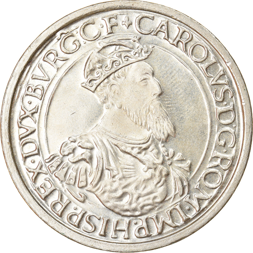 Moneta, Belgia, 5 Ecu, 1987, MS(60-62), Srebro, KM:166