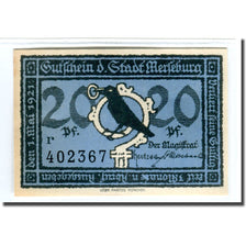 Biljet, Duitsland, Merseburg Stadt, 20 Pfennig, personnage 1, 1921, 1921-05-01