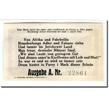 Banconote, Germania, Parey a.d Elbe, 1 Mark, personnage 1, 1922, 1922-04-01