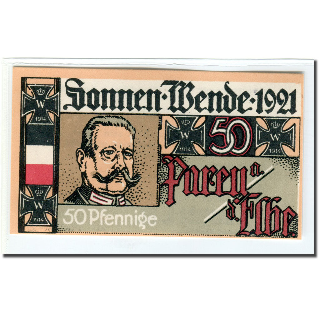 Banconote, Germania, Parey a.d Elbe, 50 Pfennig, personnage 3, 1922, 1922-04-01