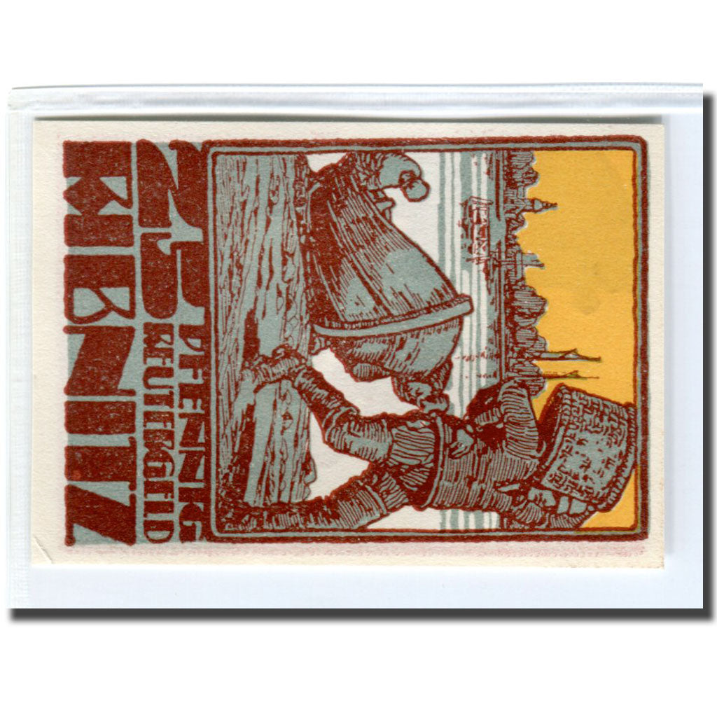 Banconote, Germania, Ribnitz, 25 Pfennig, personnage, 1922, 1922-02-15, SPL