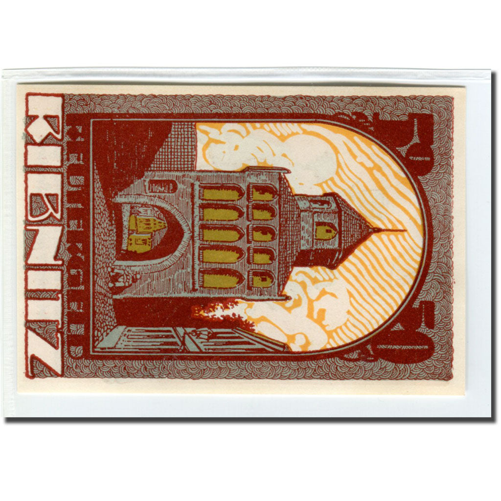 Banconote, Germania, Ribnitz, 50 Pfennig, Batiment, 1922, 1922-02-15, SPL
