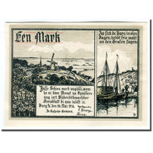 Banknote, Germany, Burg in Süderdithmarschen, 1 Mark, paysage, 1916