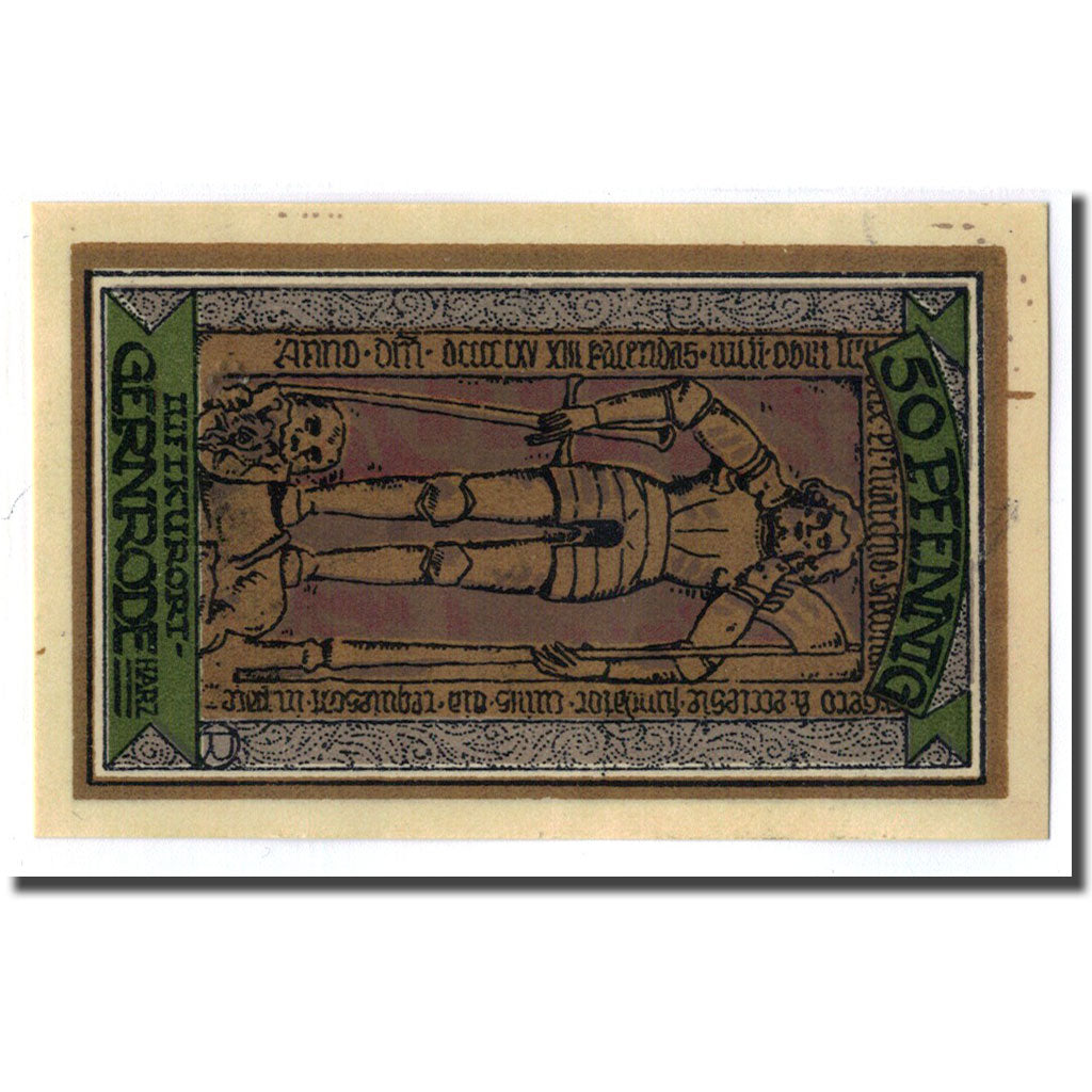 Banknote, Germany, Gernrode a. H., 50 Pfennig, personnage, 1921, 1921-05-09