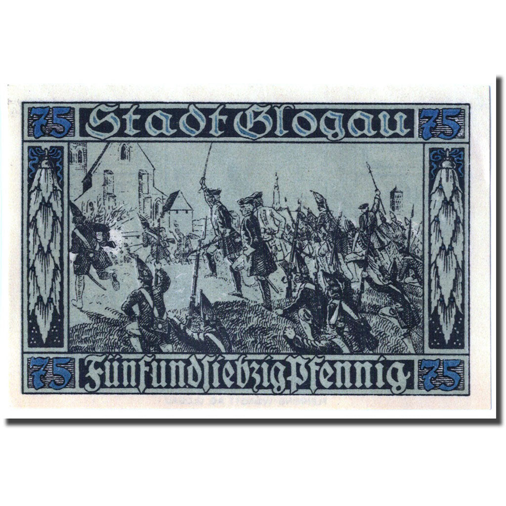 Banconote, Germania, Glogau Stadt, 75 Pfennig, guerre, 1920, 1920-12-01, SPL