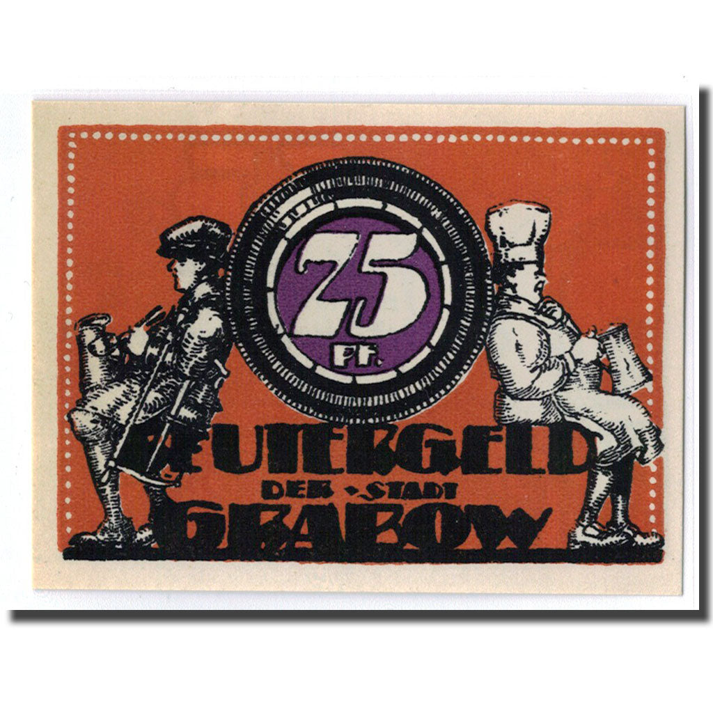 Banconote, Germania, Grabow, 25 Pfennig, paysage, 1922, SPL, Mehl:460.1