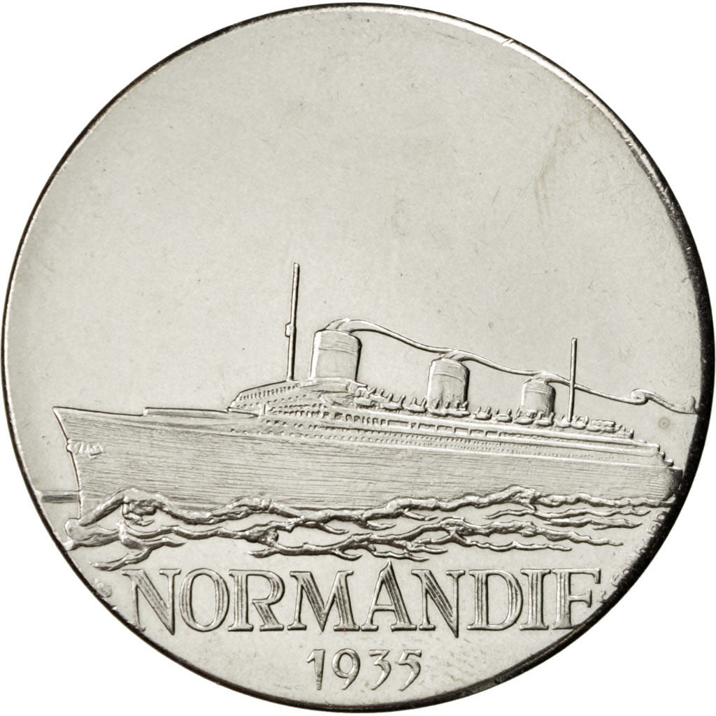 FRANCE, Shipping, French Fifth Republic, Medal, MS(60-62), Nickel, 41, 30.70
