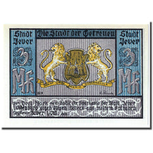 Billete, Alemania, Jever, 3 Mark, vache, 1922, SC, Mehl:661A.6