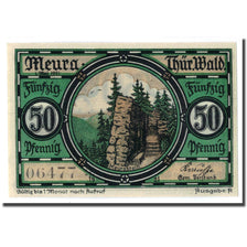 Billet, Allemagne, Meura, 50 Pfennig, paysage, 1921, 1921-05-01, SPL