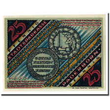 Banknote, Germany, Paderborn, 25 Pfennig, personnage, 1921, 1921-11-10, UNC(63)