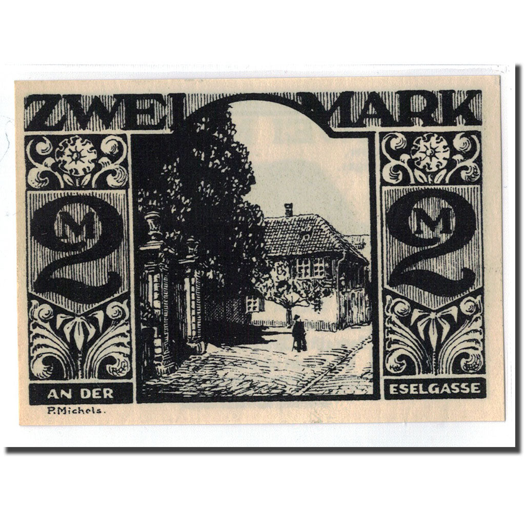 Banknote, Germany, Paderborn, 2 Mark, animal, 1921, 1921-11-10, UNC(63)