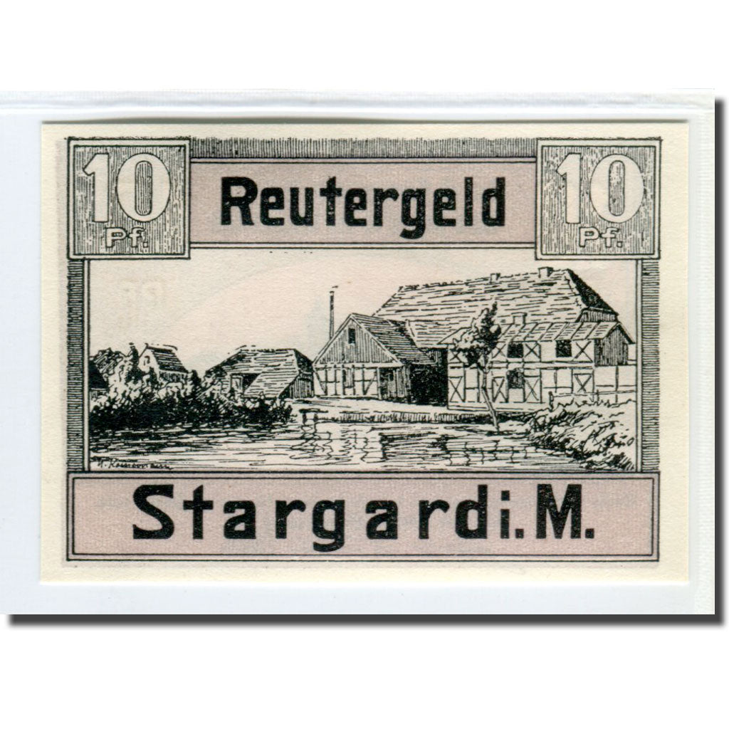 Banknote, Germany, Stargard, 10 Pfennig, paysage, 1922, UNC(63), Mehl:1253.1