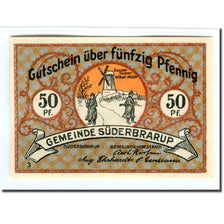 Banknote, Germany, Suderbrarup, 50 Pfennig, personnage, 1921, UNC(63)